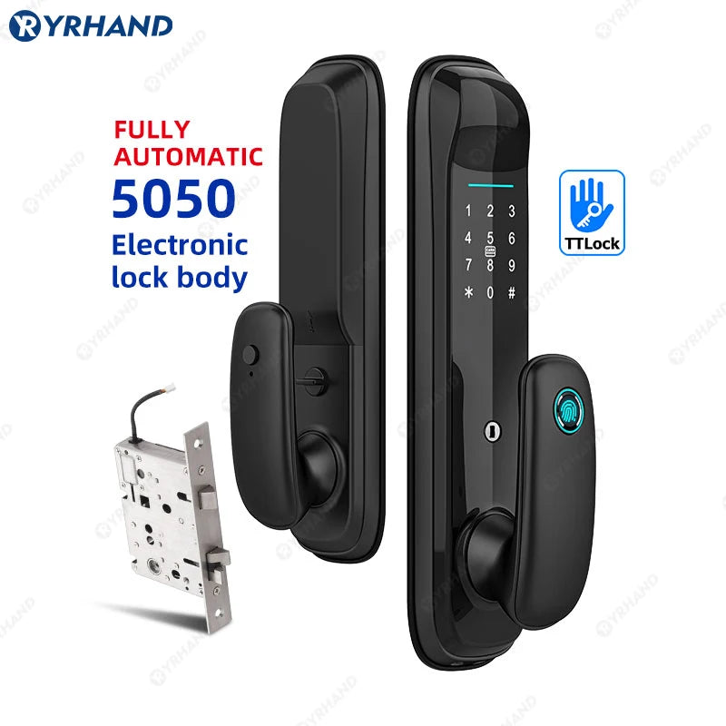 YRHAND Tuya Wifi Digital Electronic Lock For Smart Home Biometric Digital Lock Fingerprint Smart Door Lock