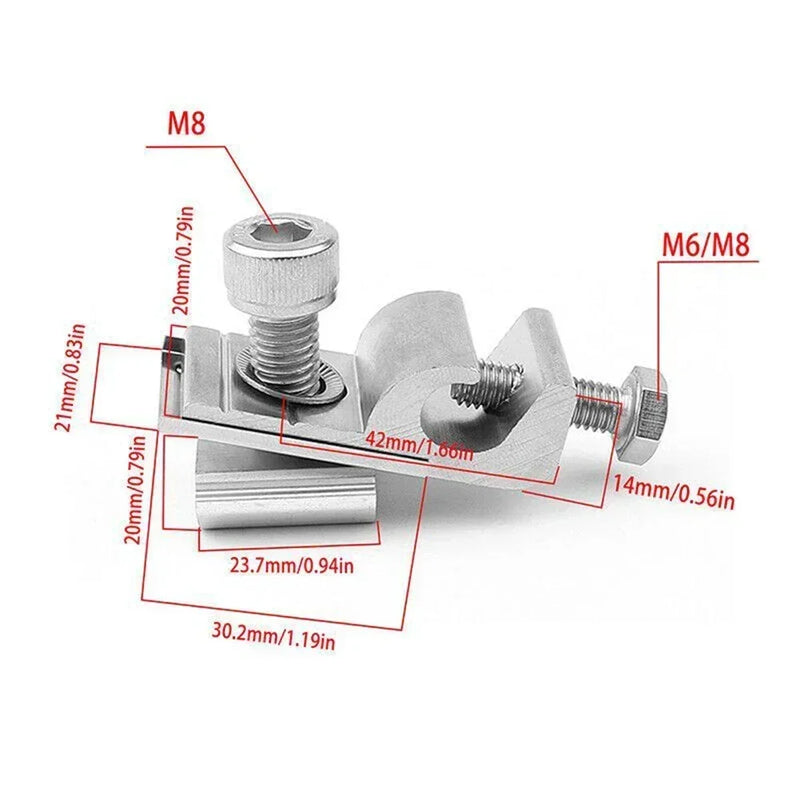 1 Pc Solar Panel Mounting Bracket Clamps Ground Lugs Fasteners Photovoltaic Support For Roofs Solar Panel Rails Clamps Hardware