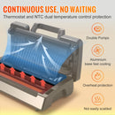 SucceBuy 90Kpa 130W Vacuum Sealer Food Packaging Machine with Free 10pcs Vacuum bags for Household Kitchen Vacuum Food Sealing