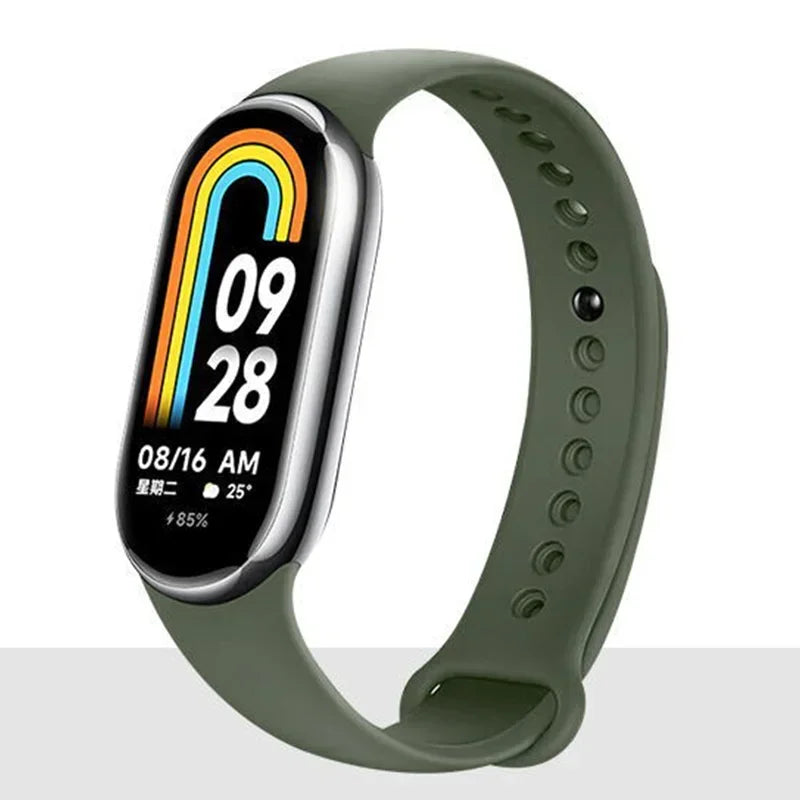 Watch Strap for Xiaomi Mi Band 8-9 NFC Bracelet Accessorie Sport Silicone Smartwatch Wristband correa Mi Band 8-9 global version