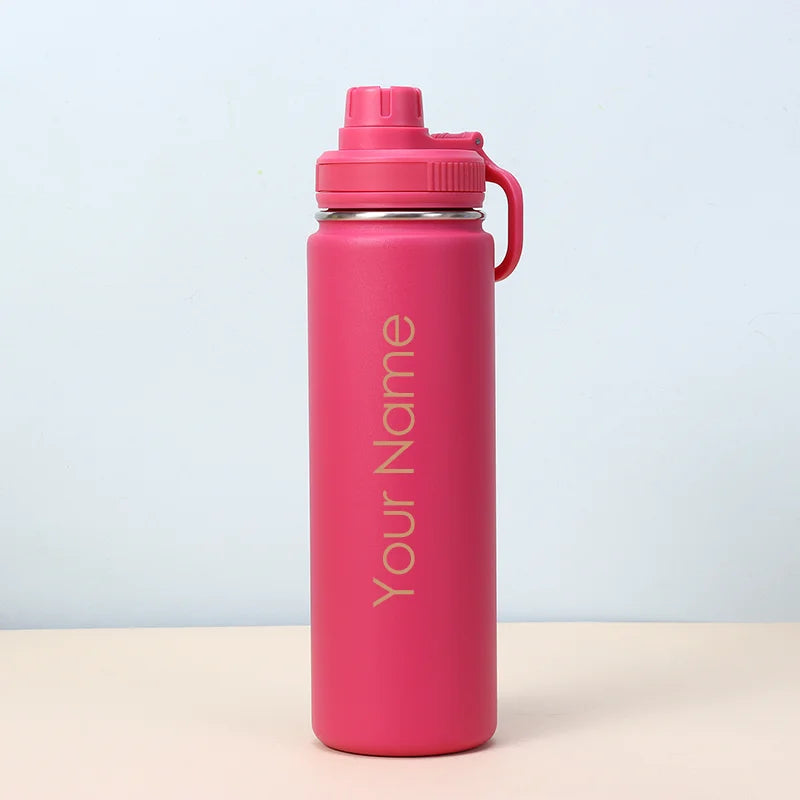 Personalised Gift 304 Stainless Steel Insulated Water Bottle 600ml 700ml 800ml Tumbler Flask