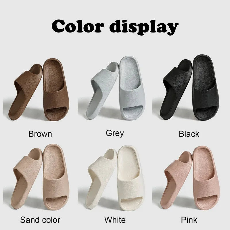 Hot Men Women Lightweight EVA Soft Bottom Slippers Indoor House Slides Summer Flat Sandals Outdoor Beach Shoes Man Flip Flops