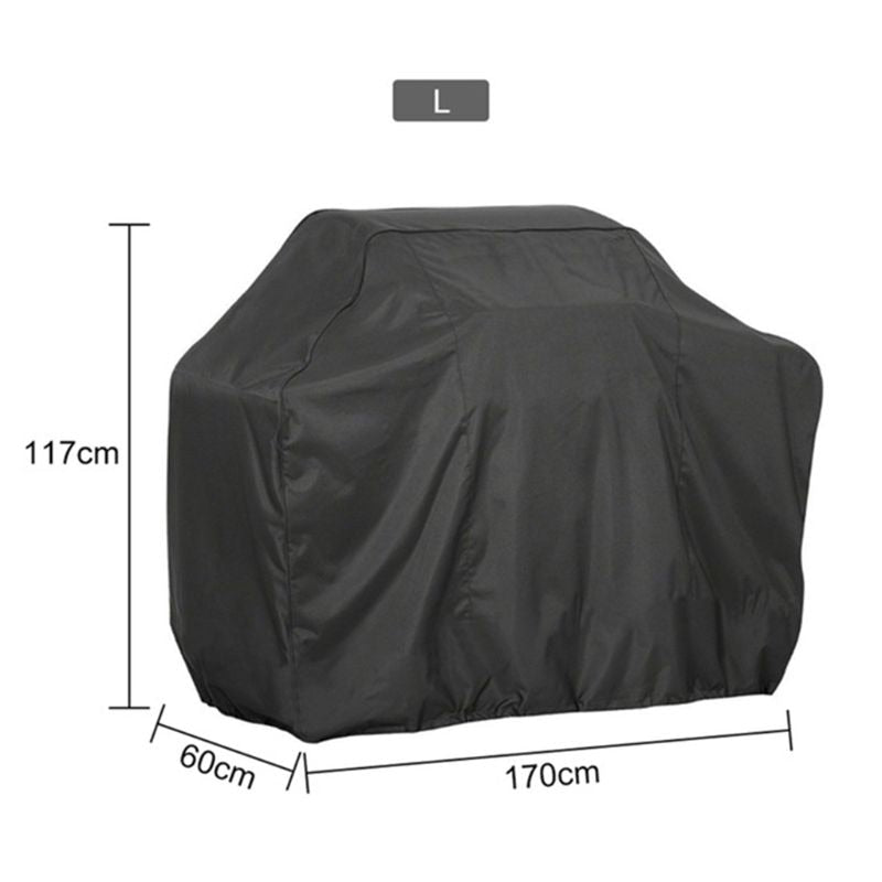 190T 210D BBQ Cover Outdoor Dust Waterproof Weber Heavy Duty Grill Cover Rain Protective Outdoor Barbecue Cover Round