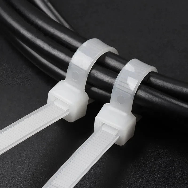 Self Locking Nylon Cable Ties Reusable Cord Tie Straps Adjustable Fastening Loop Cables Zip Ties Wire Bundle Wraps Wholesale