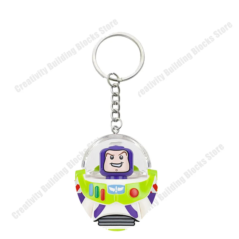 Hot Selling Classic Series keychain Mini 3D Character Model Set Building Blocks Assembling Toys Children's Birthday Gifts