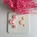 3Pcs/Set Different Sizes Moon Shape Polymer Clay Cutter Cutting Molds For Pendant Earrings Jewelry Decoration Making Hand Tools