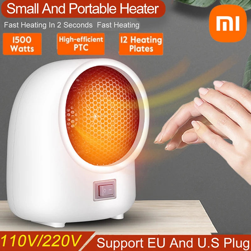 Xiaomi 400W Mini Electric Heater Indoor Portable Space Heater Fast Heating Suit for Room Terrace Garage Greenhouse Indoor 2024