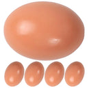 5 Pcs Imitation Fake Eggs Blank Wood Artificial for Chicken Nests Wooden Chickens Easter Crafts Solid