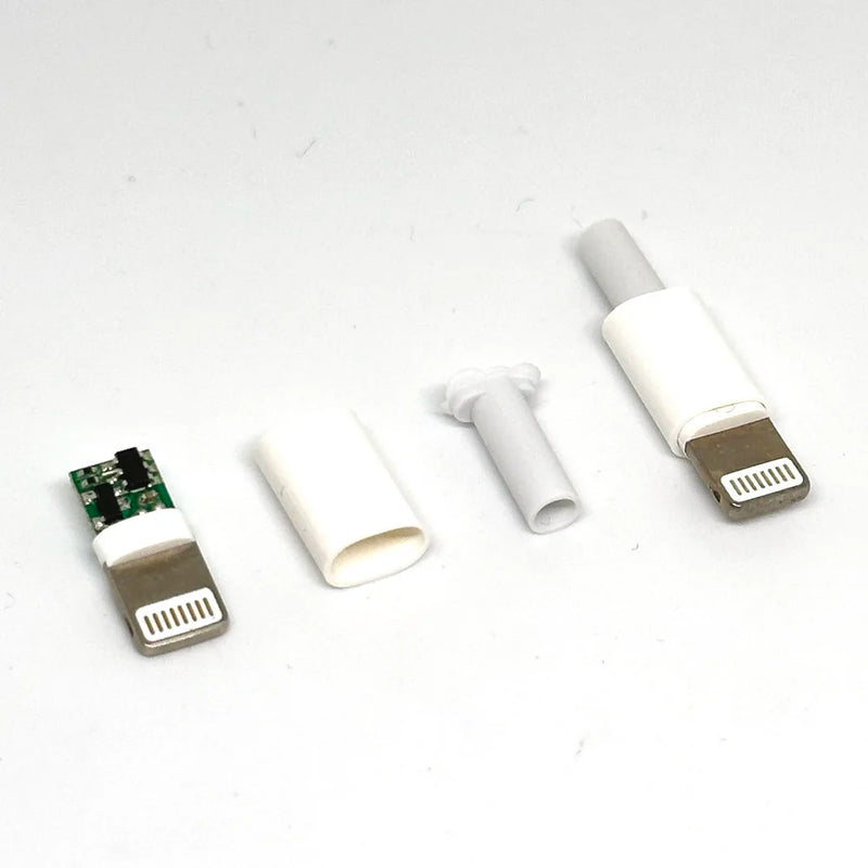 3 6 10set Lightning Dock USB Plug 3.0mm With Chip Board Male Connector welding Data OTG Line Interface DIY Data Cable For Iphone