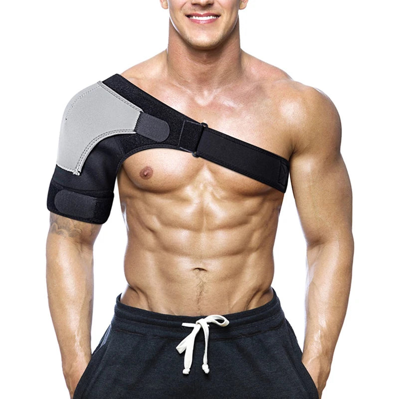 Adjustable Shoulder Support Brace Pad Belt Band Strap Wrap  Neoprene Shoulder Compression Sleeves Back Brace Guard