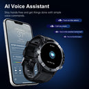 Outdoor Sports Smart Watch Men Bluetooth Call AI Voice Assistant Heart Rate Monitor Fitness Tracker 1ATM Waterproof Smartwatch