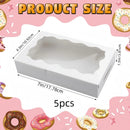 5/10pcs Window cake box, birthday, wedding, Valentine's Day cake and pastry box, kraft paper gift box suitable for Thanksgiving