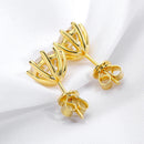 Smyoue 2ct Round Cut D Color Moissanite Earring Studs for Women 100% 925 Sterling Silver Lab Diamond Ear Stud White Gold Plated