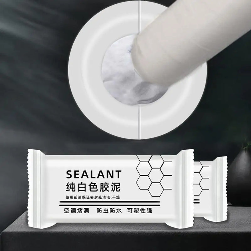 White Air Conditioning Hole Sealant Household Sewer Repair Sewer Wall Mastic Repair Rubber Sealing Pipe Hole Pipe Waterproo S8O3