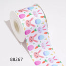 DIY Cartoon Easter Egg Bunny Printed Grosgrain Ribbon For Craft Supplies Sewing Accessories 5 Yards. 88266