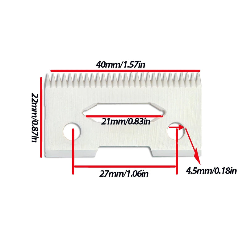 BRDCLIP Professional Replacement Head 440C Steel Diamond Like Coating Ceramic Hair Clipper Blade Rechargeable Clipper