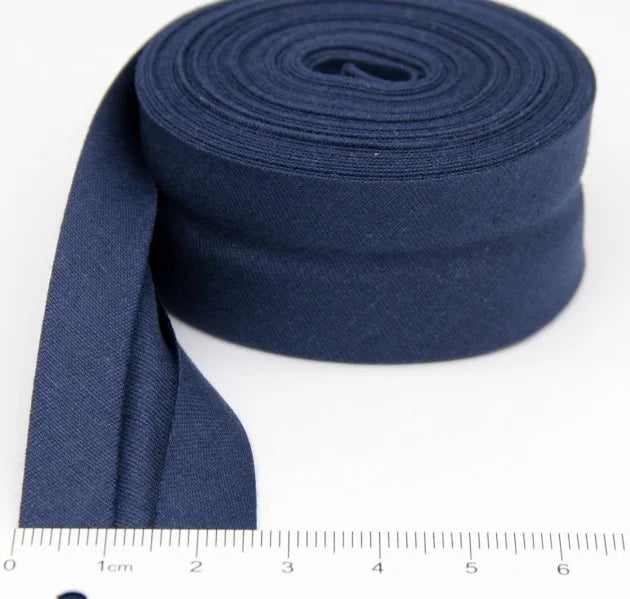 25mm (1“) width Bias Tape 100% Cotton Extra Soft for Baby Cloth Skin-friendly Fablic Bias Binding Tape Ironed Folded 12 yards