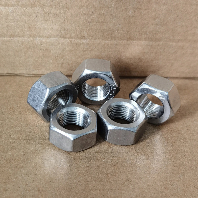 DIN934 Fine thread hex nut M3~M20 Stainless steel SUS 304 M6*0.75,M8*1.0,M10*1.0/1.25,M12*1.0/1.25/1.5,M14*1.5,M16*1.5,M20*1.5