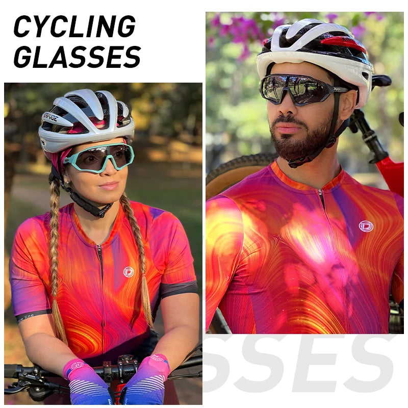 SCVCN  UV400 Sport Cycling Glasses Road Sunglasses Bicycle Eyewear Mountain Bike MTB Cycl Goggles running glasses