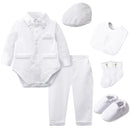 Baby Boy Christening Outfit Infant Baptism Easter Blessing Suit Toddler Wedding Chritmas Xmas Formal Ring Bearer Clothes Set