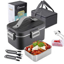 Electric heated lunch box 75W stainless steel detachable 1.8 L heating bowl 12V/24V/220V, car/truck/office dining box