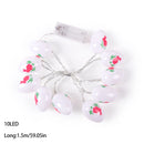 1.5m Easter LED Bunny String Lights for Home Decor Carrot Rabbit Chick Egg Fairy Light Garland Ornament Happy Easter Party Gifts