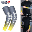 1Pair Sports Cooling Cycling Arm Sleeves Anti-UV Protection Elastic Arm Cover for Driving Running Basketball Football Golf