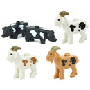 MOC City Animal Zoo Fram Accessories Building Block Figures Goat Sheep Eagle Owl Panda Parrot Seagull Penguin Bricks Toy Gift