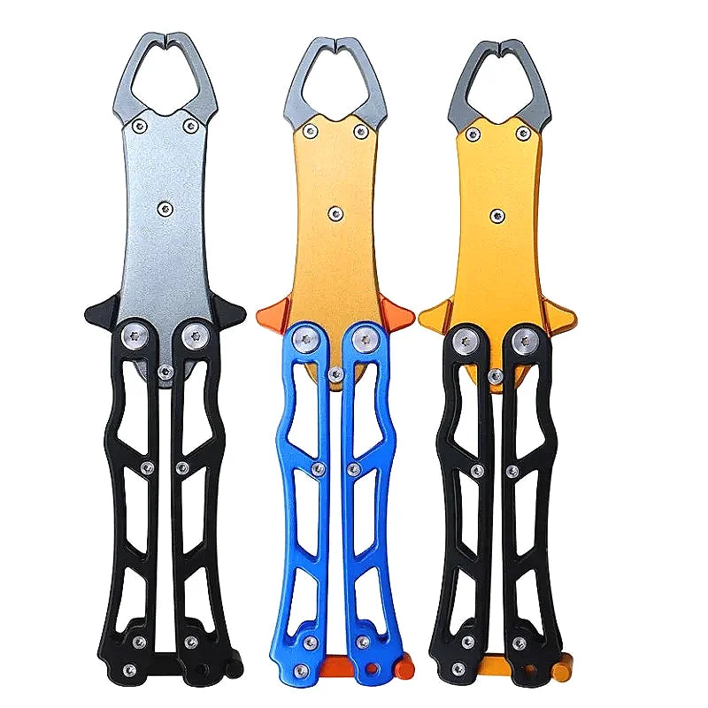 Fishing Gripper Control Fishing Pliers Clip Aluminum Alloy Tool Lip Holder Foldable Grip Grabber Keeper Fisheries Accessories