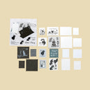 20pcs/lot Kawaii Stationery Stickers Interpaper Stamps DIY Junk Journal Paper stickers Planner Decorative Mobile stickers