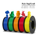 KEEPANG PLA/HS-PLA/PETG/Silk PLA 3D Printer Filament 1.75mm Mix Color 5Rolls High Speed PLA Printinng Material for Bambu Lab