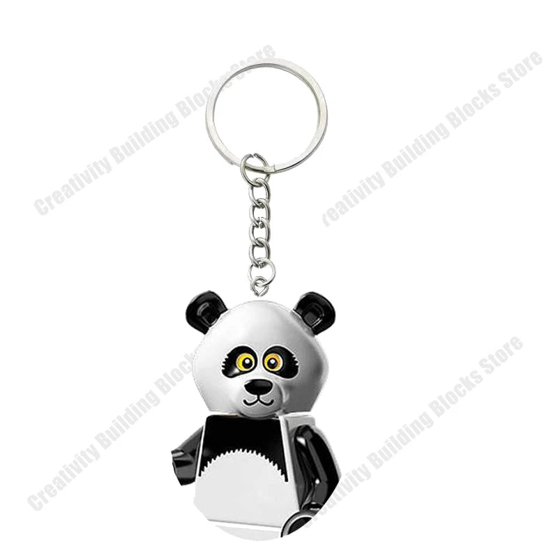 Hot Selling Classic Series keychain Mini 3D Character Model Set Building Blocks Assembling Toys Children's Birthday Gifts