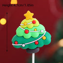 2025 Christmas Cake Decoration Lying Santa Claus Letters Merrychristmas Cake Toppers Christmas Tree Mini Santa Cupcake Toppers