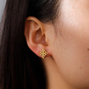 Skyrim Witch Knot Stud Earrings Women Stainless Steel Irish Knot Witchcraft Amulet Protection Earring 2024 Vintage Jewelry Gifts