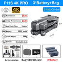 SJRC F11S 4K Pro 5KM Drone 4K Profesional GPS Dron With Camera Foldable 2 Axis Stabilized Gimbal 5G WiFi FPV Drones Ship from US