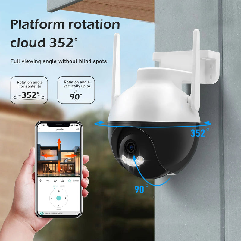 Icsee Icsee External Security Wireless IP Camera HD 4MP Eudy Camera Wifi Security Camera Wifi Security Monitor Wifi Security