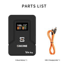 【DO BRASIL】ZGCINE V99 Pro V160 V Mount Battery PD Fast Charger D-TAP USB-A Dual USB-C Port For BMPCC 6K Pro Canon R5C Sony FX3