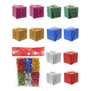 6/12Pcs Mini Square Gifts Boxs Christmas Tree Decoration Hanging Ornament Tree Pendant for New Year 2026 DIY Navidad Party Decor