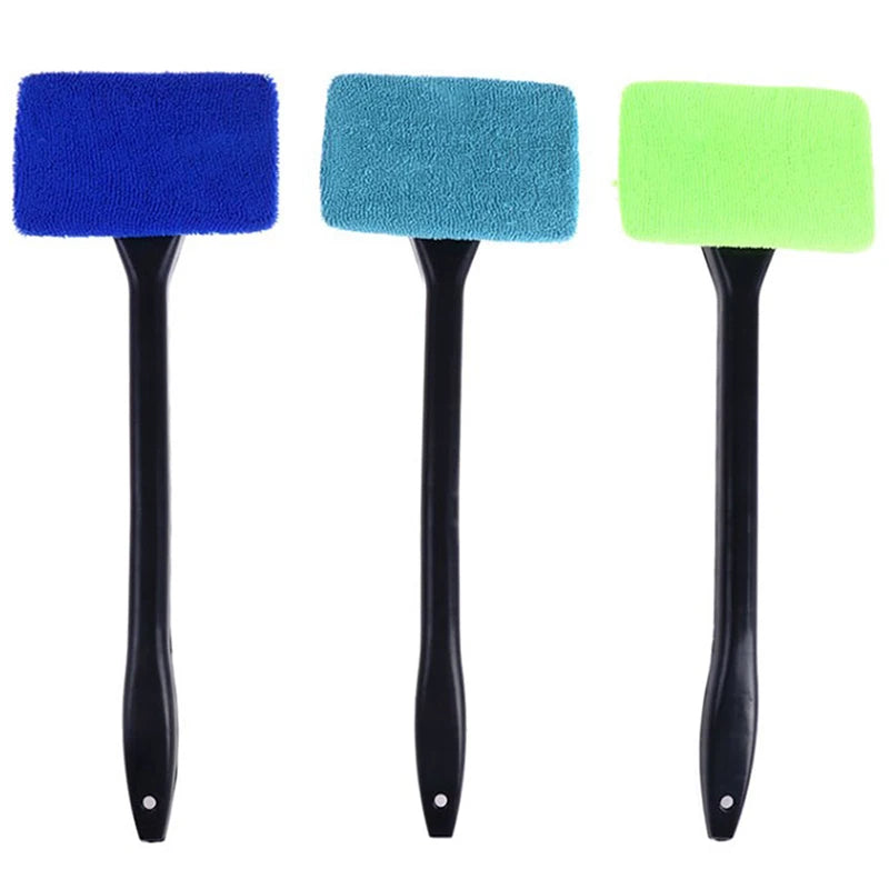 Car Window Cleaner Brush Kit Windshield Cleaning Wash Tool  Interior Auto Glass Wiper with Long Handle Car Accessories