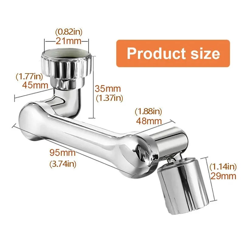 1080° Universal Rotation Faucet Extender Sprayer Head Kitchen Robot Arm Extension Faucets Mixer Aerator Bubbler Water Tap Nozzl