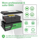 DATOUBOSS 12V 100Ah LiFePO4 Battery 1280Wh Lithium Battery with Improved 100A BMS 8000-15000 Deep Cycles Support in Series/Paral