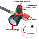 Podofo Turbocharger Tester Turbo System Pressure Leakage Tester Kit 9PCS 1-3/8 ''35mm to 3-1/2'' 90mm With Pressure Gauge 90psi