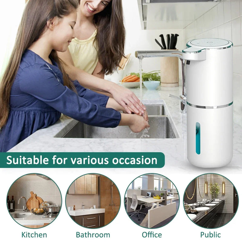 Automatic Foam Soap Dispenser Bathroom Smart Washing Hand Machine With USB Charging White High Quality Material 2 Year Warranty