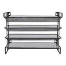Black 4 Tier Metal Spice Rack Organizer