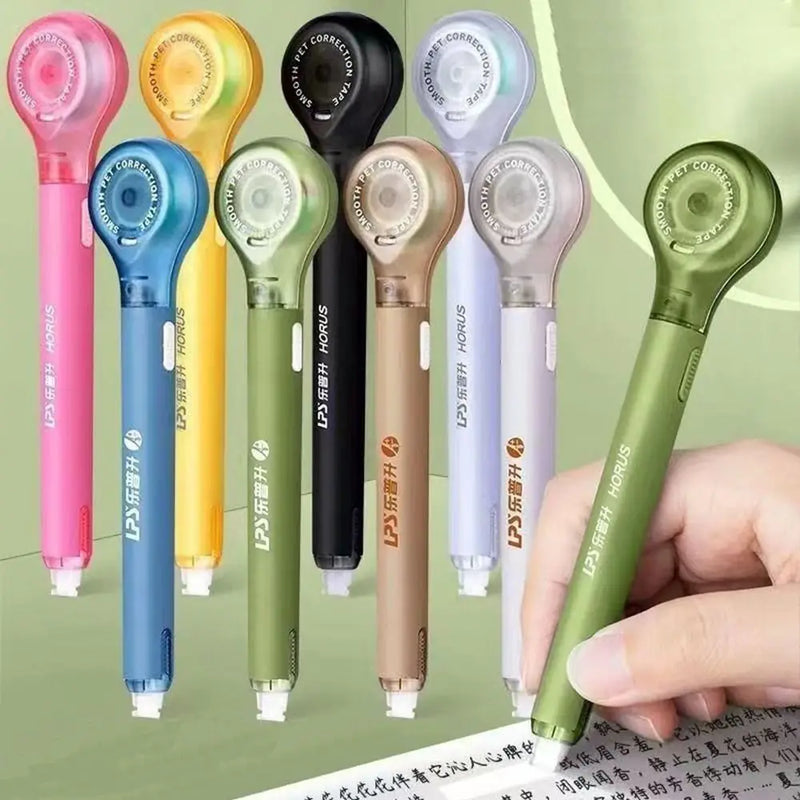 Creative Design 6m Modification Corrector Tape Pen Shape Comfortable Holding White Out Correction Tape Large Capacity