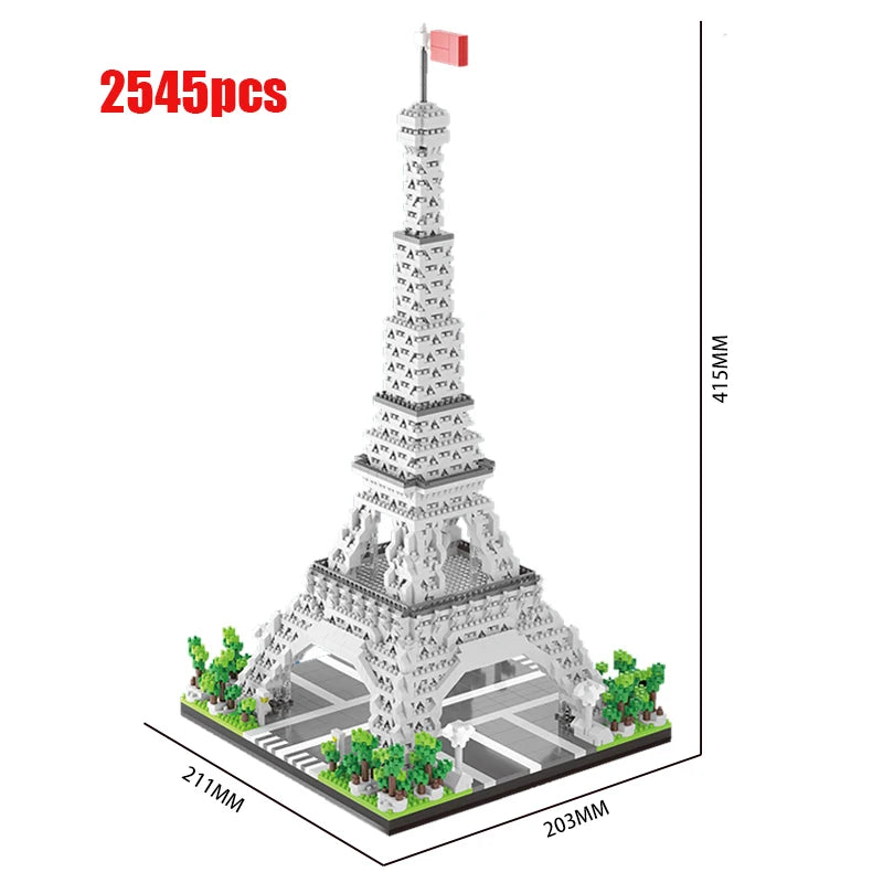 MOC 4036PCS City Mini Bricks Taj Mahal World Famous Architecture Micro Model India Building Blocks Creative Sets City Kids Toys