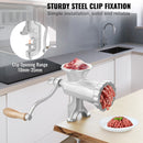 SucceBuy Manual Meat Grinder Heavy Duty Cast Iron Hand Meat Grinder Steel Table Clamp Meat Mincer Sausage Maker 1 Cutting Blade