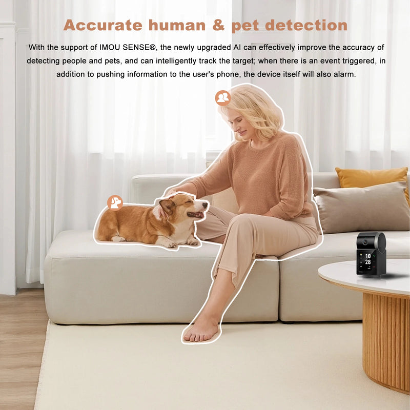 IMOU Rex VT One-touch Call Camera  360° 5MP 3K Indoor Two-way Video Talks Human Pet detection WIFI Security IP Camera