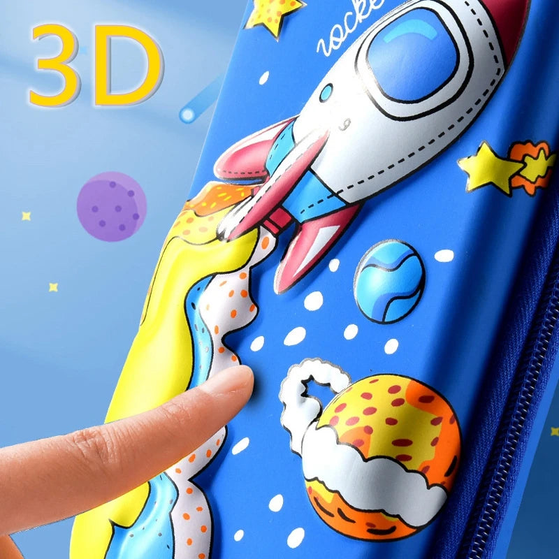 3D EVA Large Capacity Pencil Case Pen Holder Cute Cartoon Pencil Bag For Girls Boy Kids School Stationery Pencil Box Pencilcase