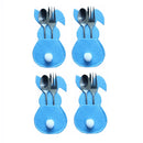4Pcs/set Easter Knife Fork Bags Non-woven Cartoon Sheep Easter Rabbit Cutlery Holder Bag Tableware Organizer Easter Decorations